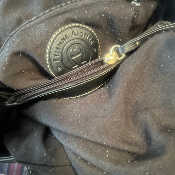 Etienne Aigner Black Leather shoulder bag - Picture 13 of 14